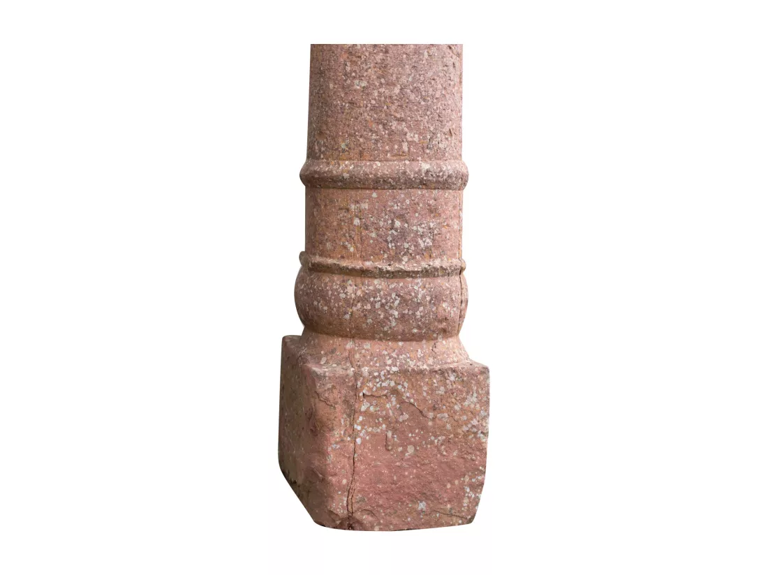 BISCOTTINI Colonne - Obélisque en Pierre Massif Finition Antique - Décorative - Jardin - Extérieur - Sculpture - Design Intemporel - Décoration de Jardin - 28x28x198cm