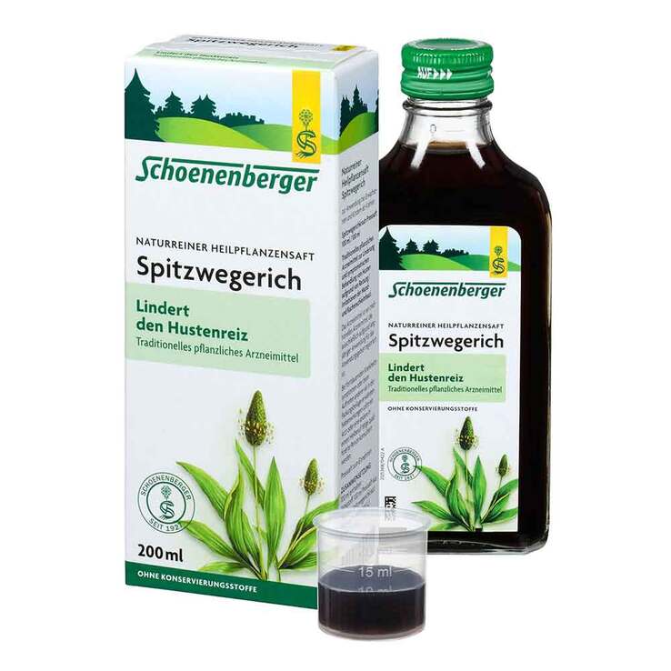 Spitzwegerichsaft Schoenenberger HPS, 200 ml