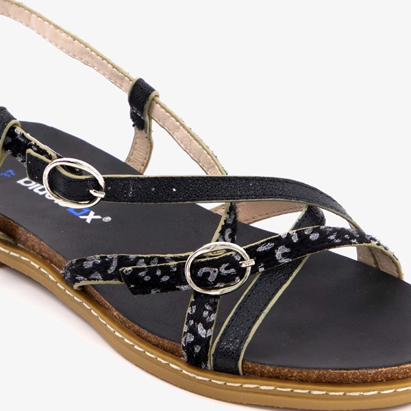 Blue Box dames sandalen met panterprint