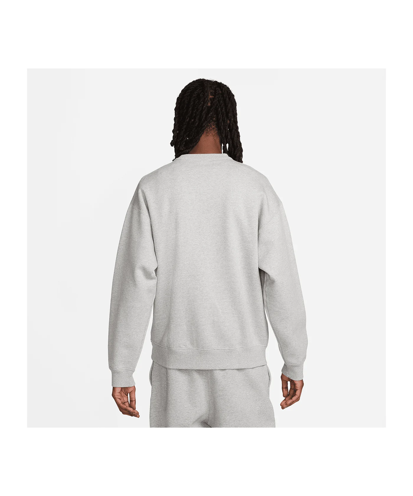 Nike Fleece Solo Swoosh Crew Sweatshirt Grau F063