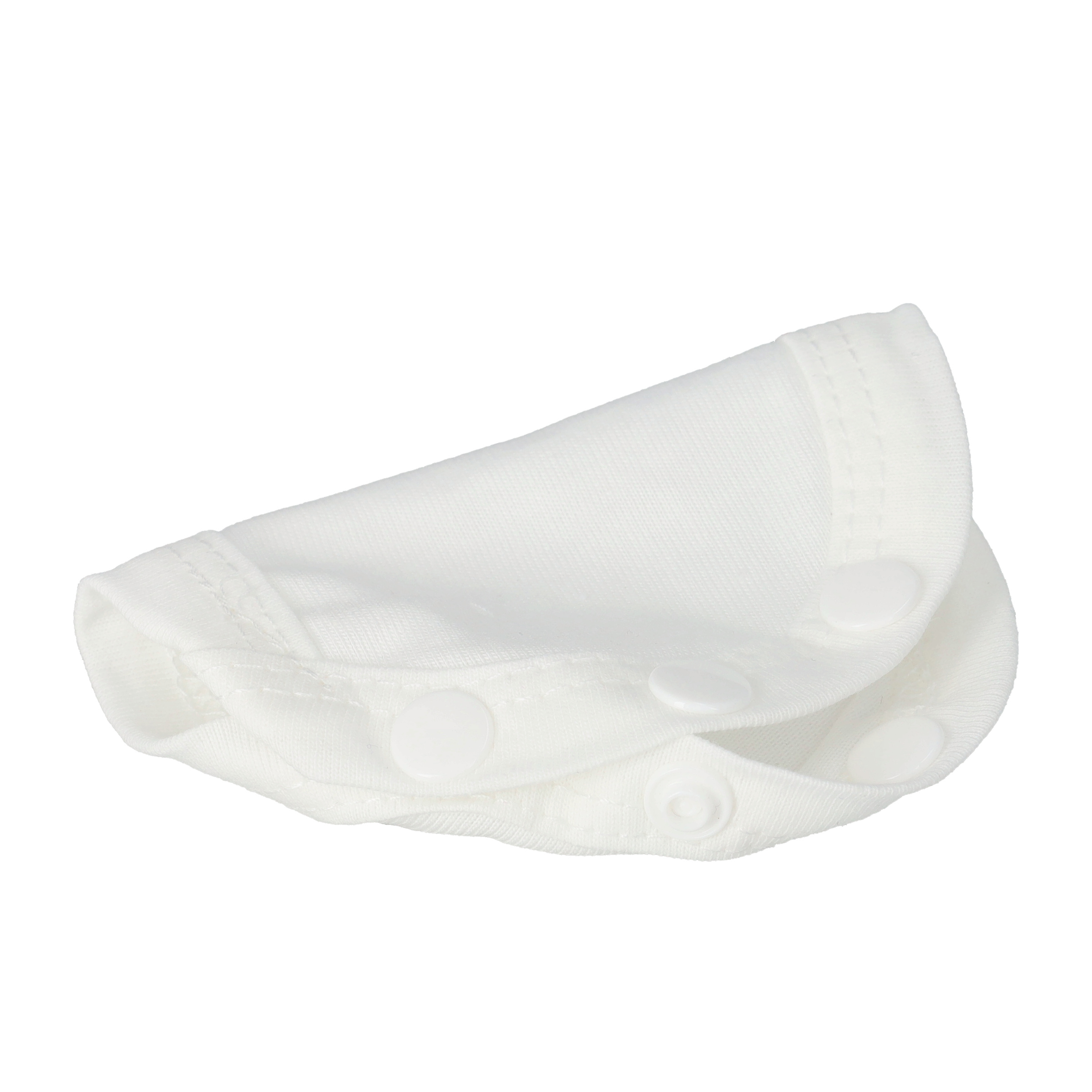 (95x135mm) Baumwoll Baby Body Verlängerung Strampler Einlage Pad mit Druckknöpfen - Weiss