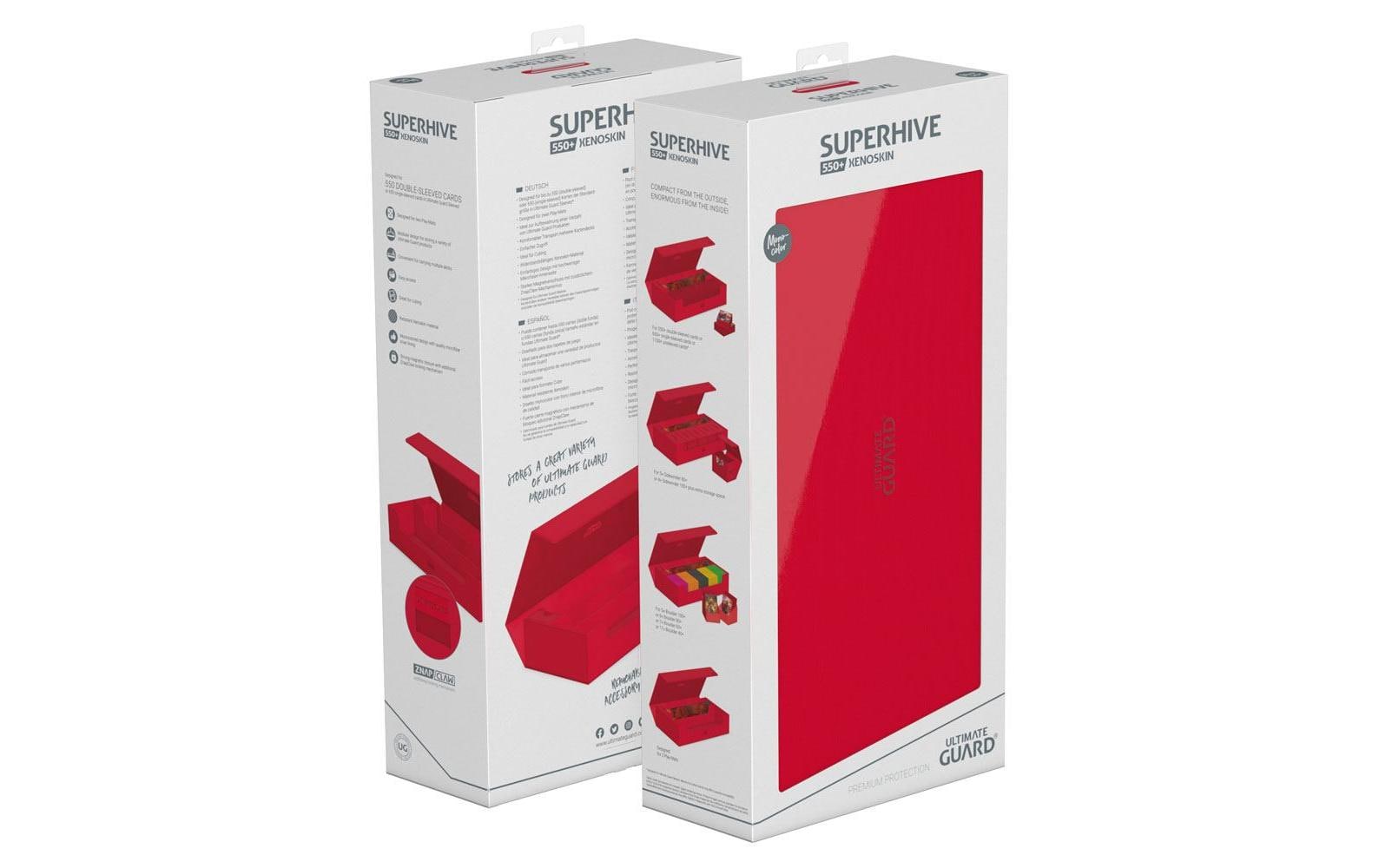 Kartenbox XenoSkin Superhive 550+ RotHochwertige Box für Sammelkarten in Standardgrösse