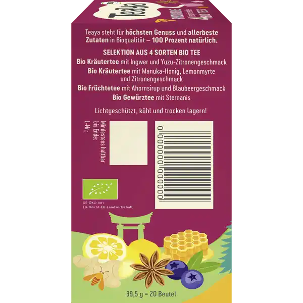 Bio Tee Set Selektion aus 4 Sorten