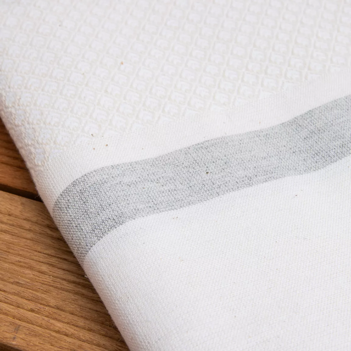 Fouta coton recyclé (100 x 200 cm) Selma Blanche