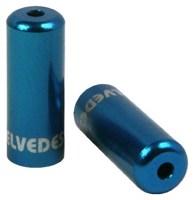Embouts de Gaine de Frein en Aluminium Elvedes 4.2mm 10 Pcs Bleu
