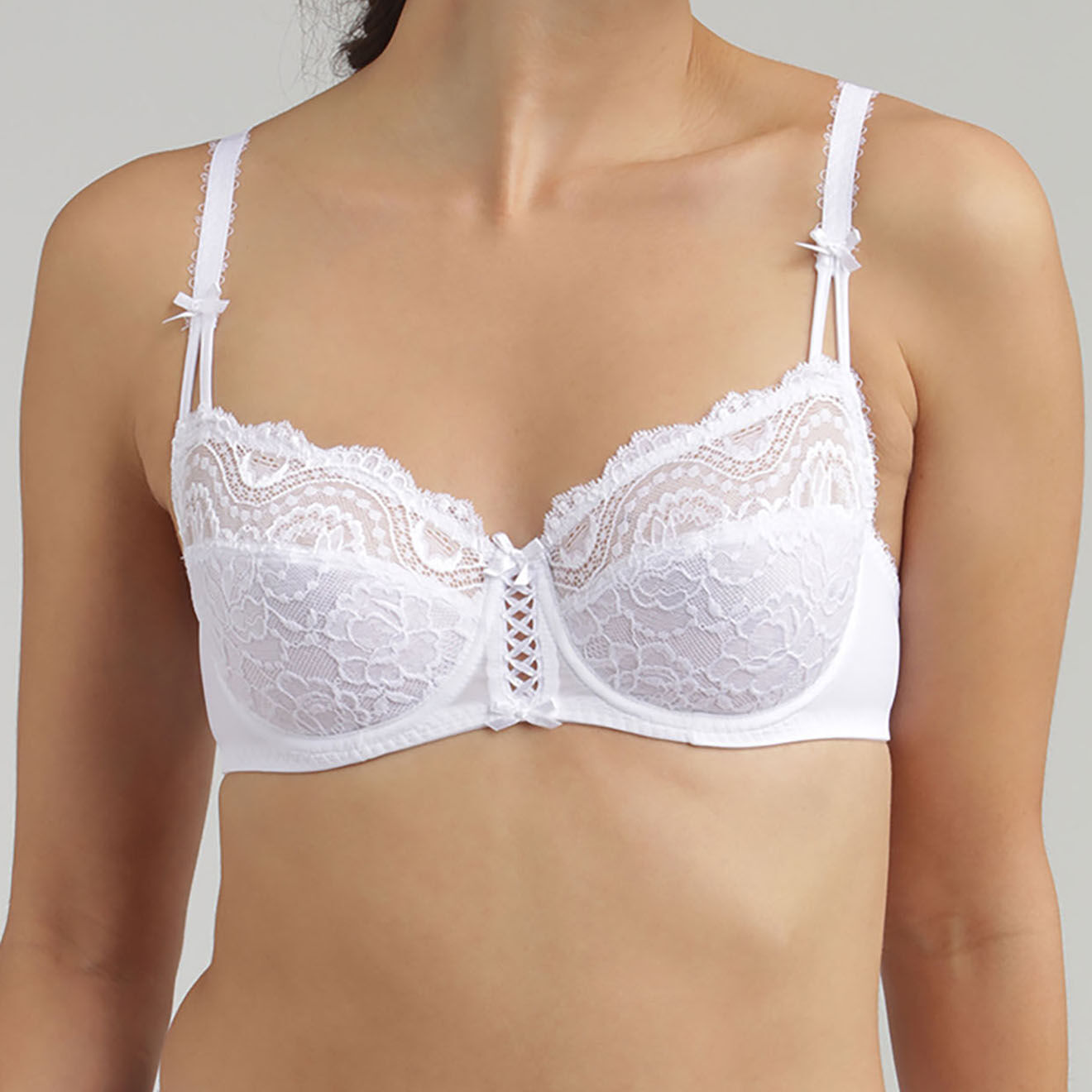 Playtex Soutien-gorge balconnet Flower Elegance blanc