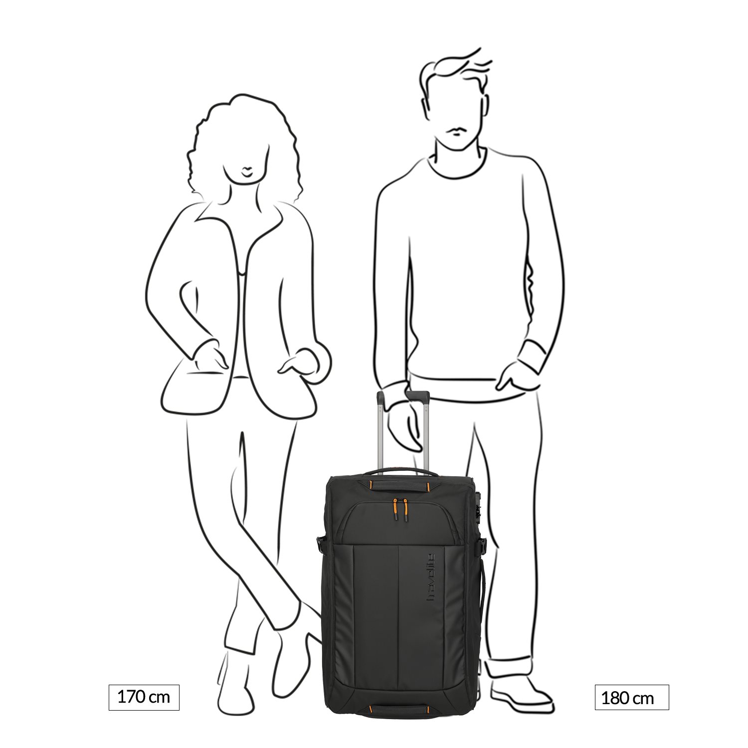 Travelite Briize Wheeled Duffle M black
