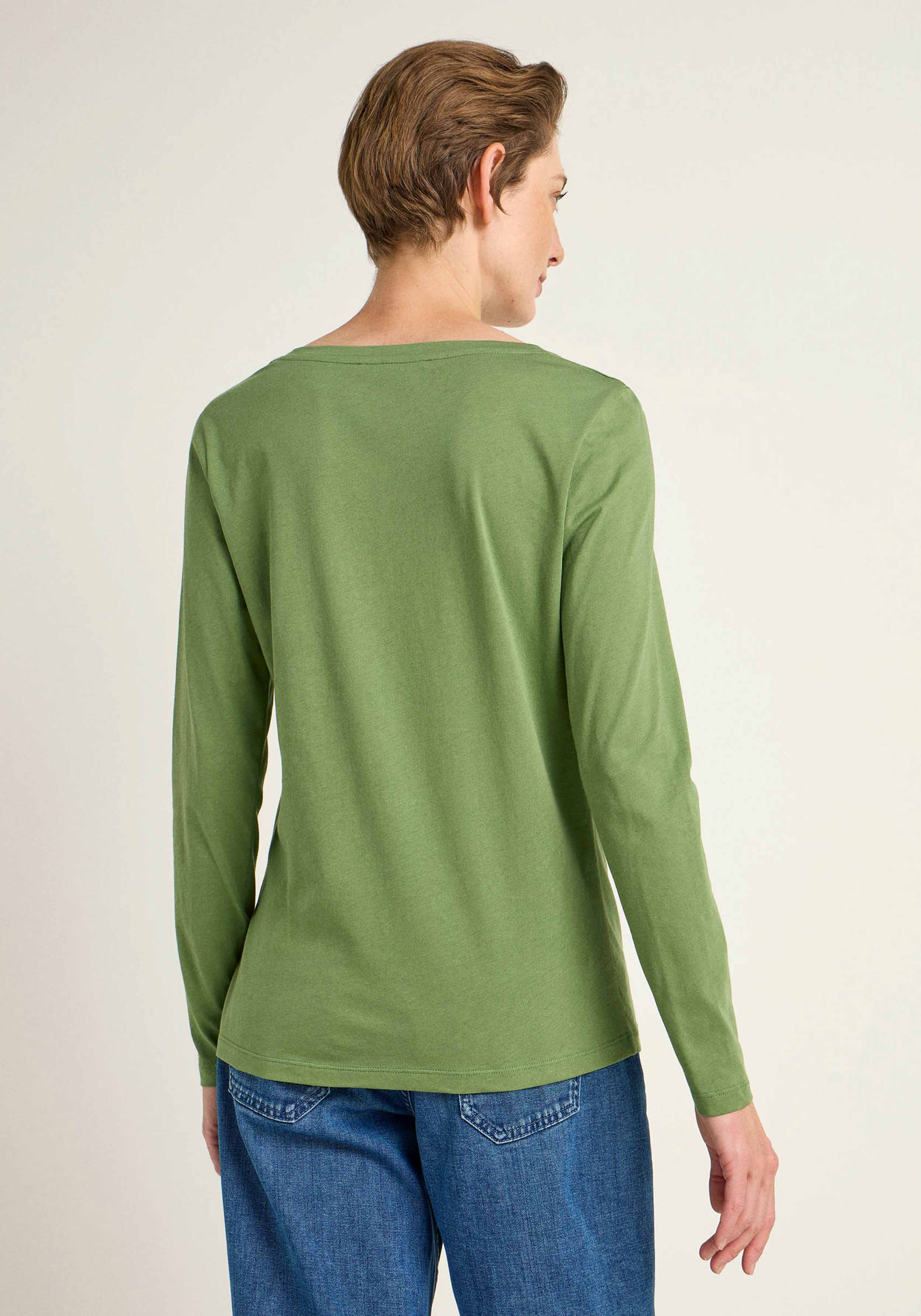 Lanius Langarmshirt Sage