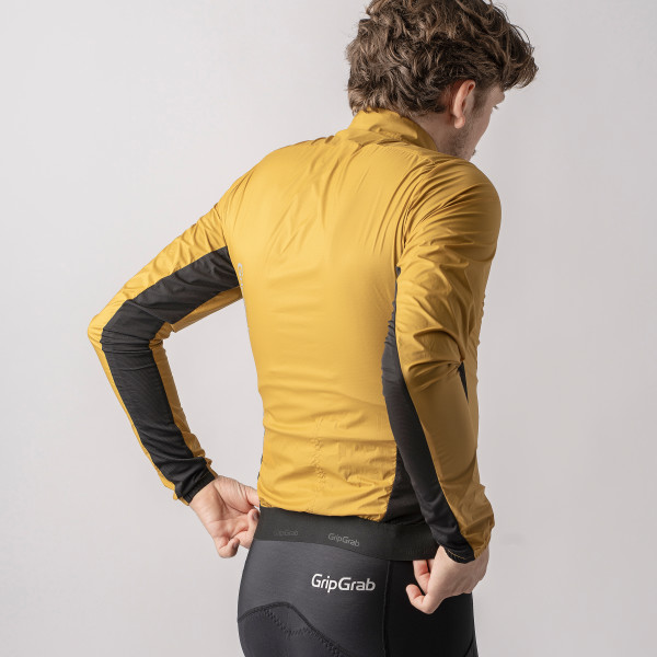 GripGrab PACR letvægtsjakke Mustard Yellow herre