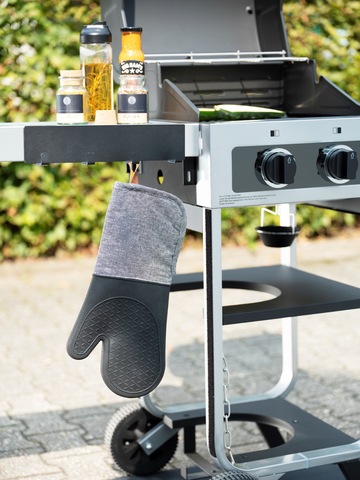WENKO Hakenleiste »Modell Ima« magnetisch, mit 4 Haken für Spültücher und Grillzubehör, ohne Bohren