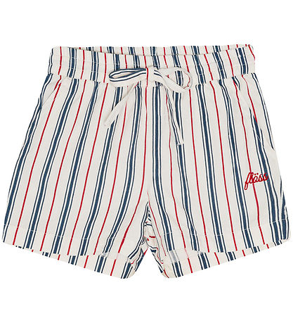 Flöss Shorts - Miles - Rot/Blue Streifen