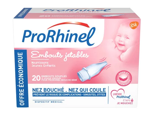 Embouts jetables souples ProRhinel - x 20 Embouts