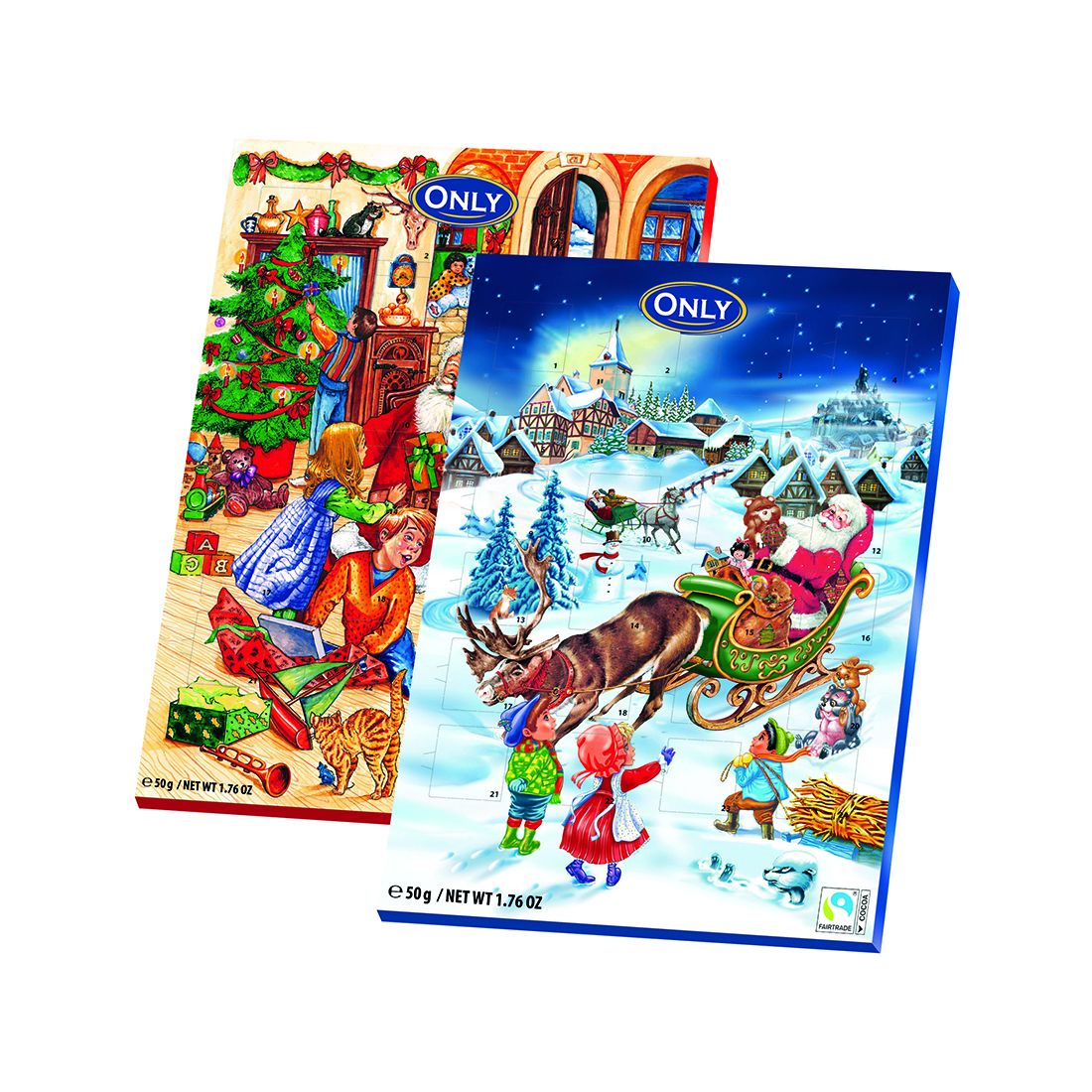 Adventskalender melkesjokolade 50 gr