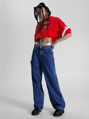 Moletom cropped estilo Letterman