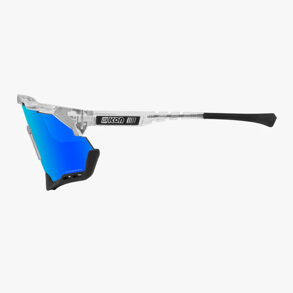 Scicon Aeroshade XL cykelbriller crystal/multimirror blå