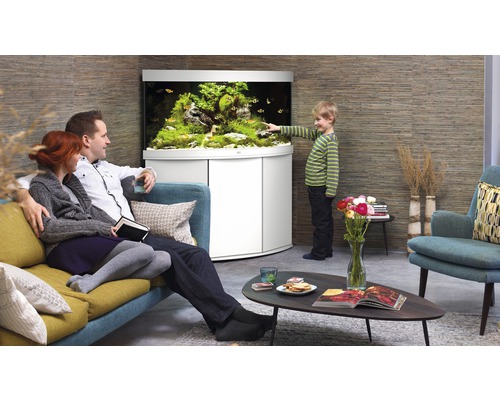 JUWEL Trigon 350 SBX aquariumcombinatie met LED-verlichting, filter, verwarming en witte kast