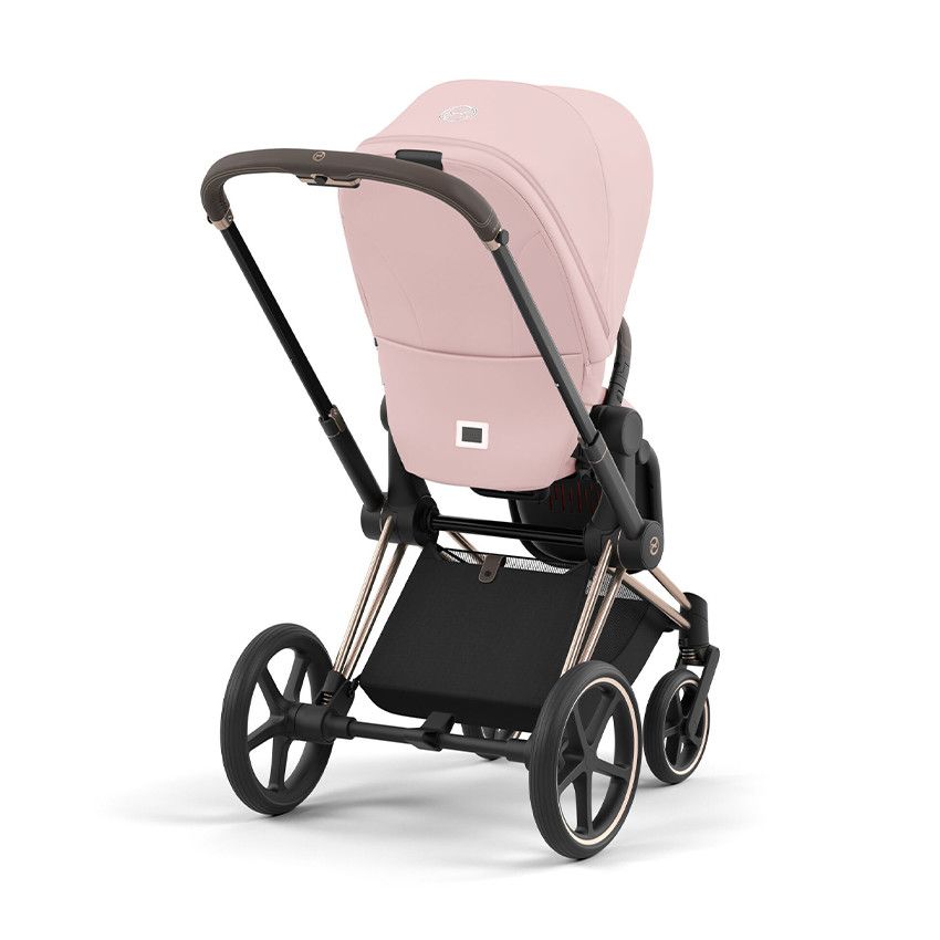 Habillage de siège pour poussette Priam 4/e-Priam 2 peach pink - Ecru