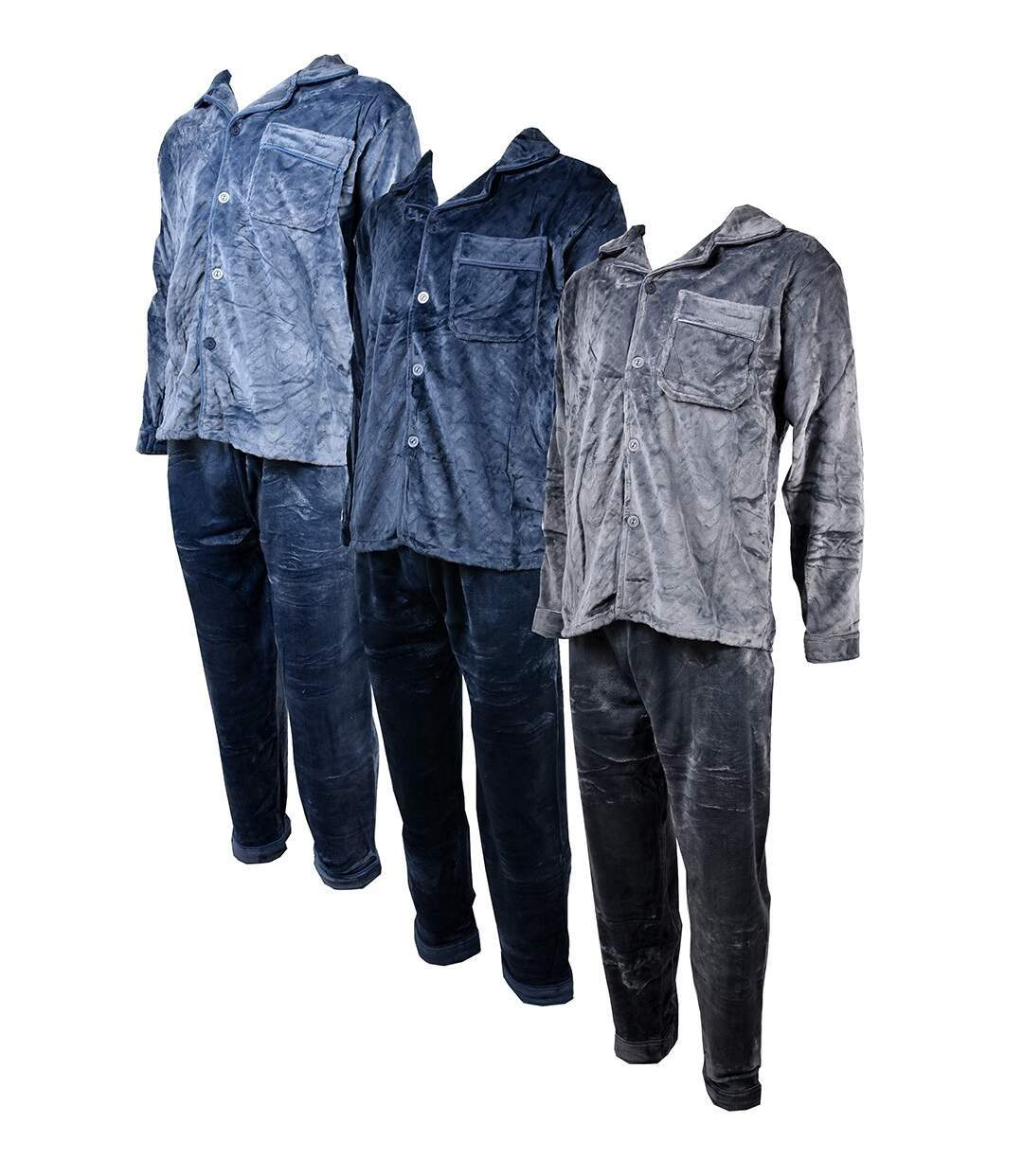 Pyjama Homme POLAIRE ECO 9502 GRIS