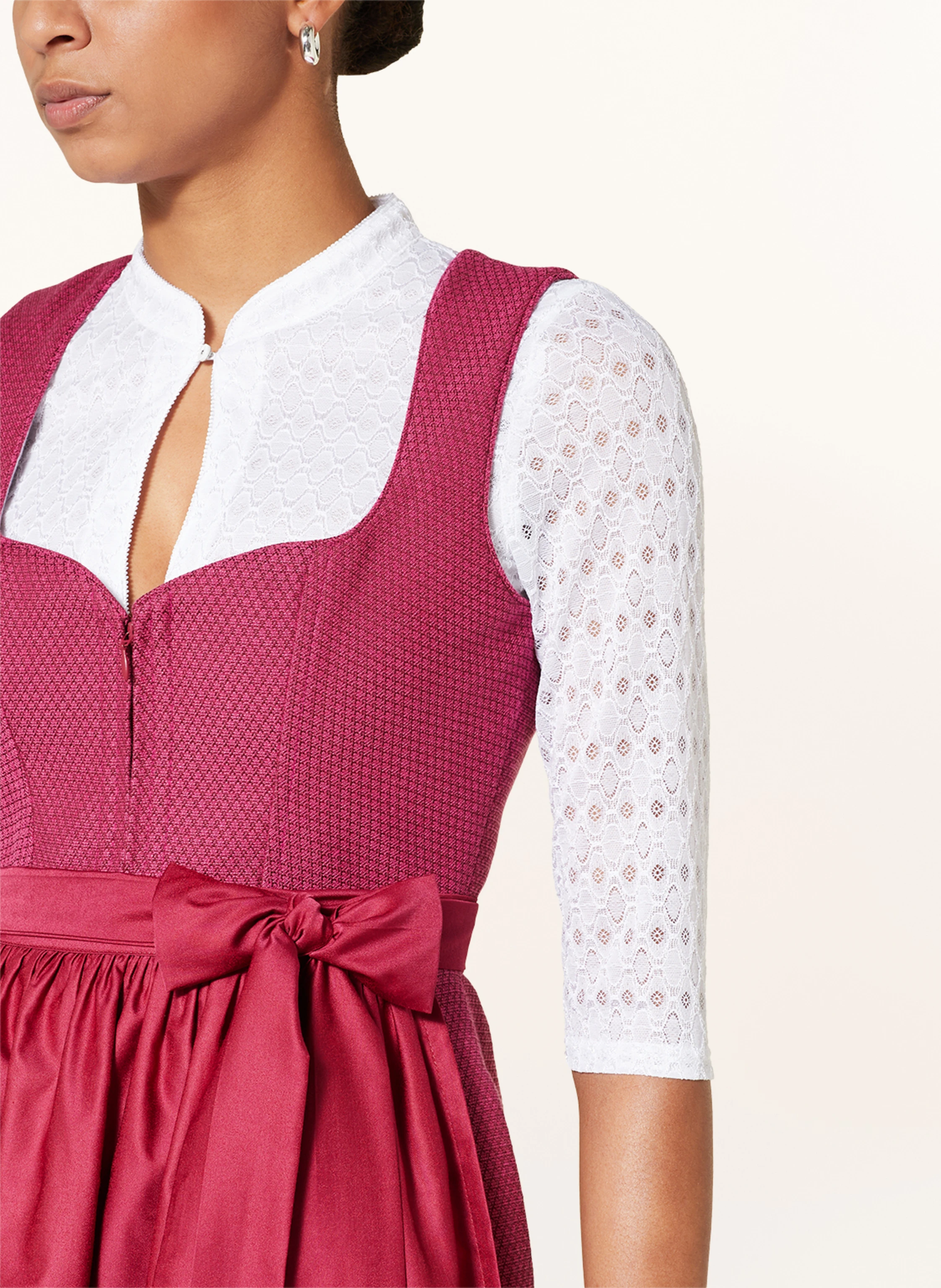 WALDORFF Dirndlbluse aus Spitze mit 3/4-Arm