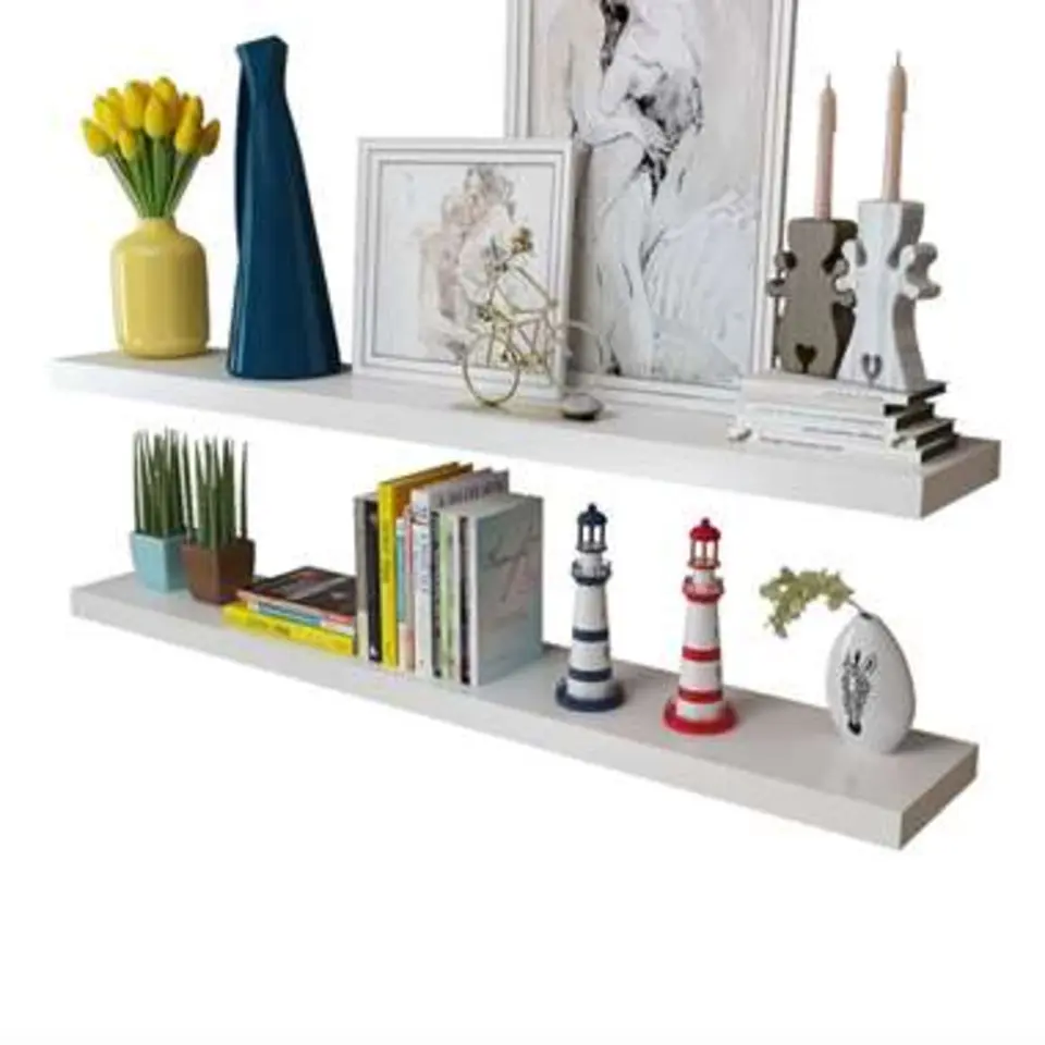 vidaXL - Wandmeubel - Wit - MDF - 120 cm - 2 stuks