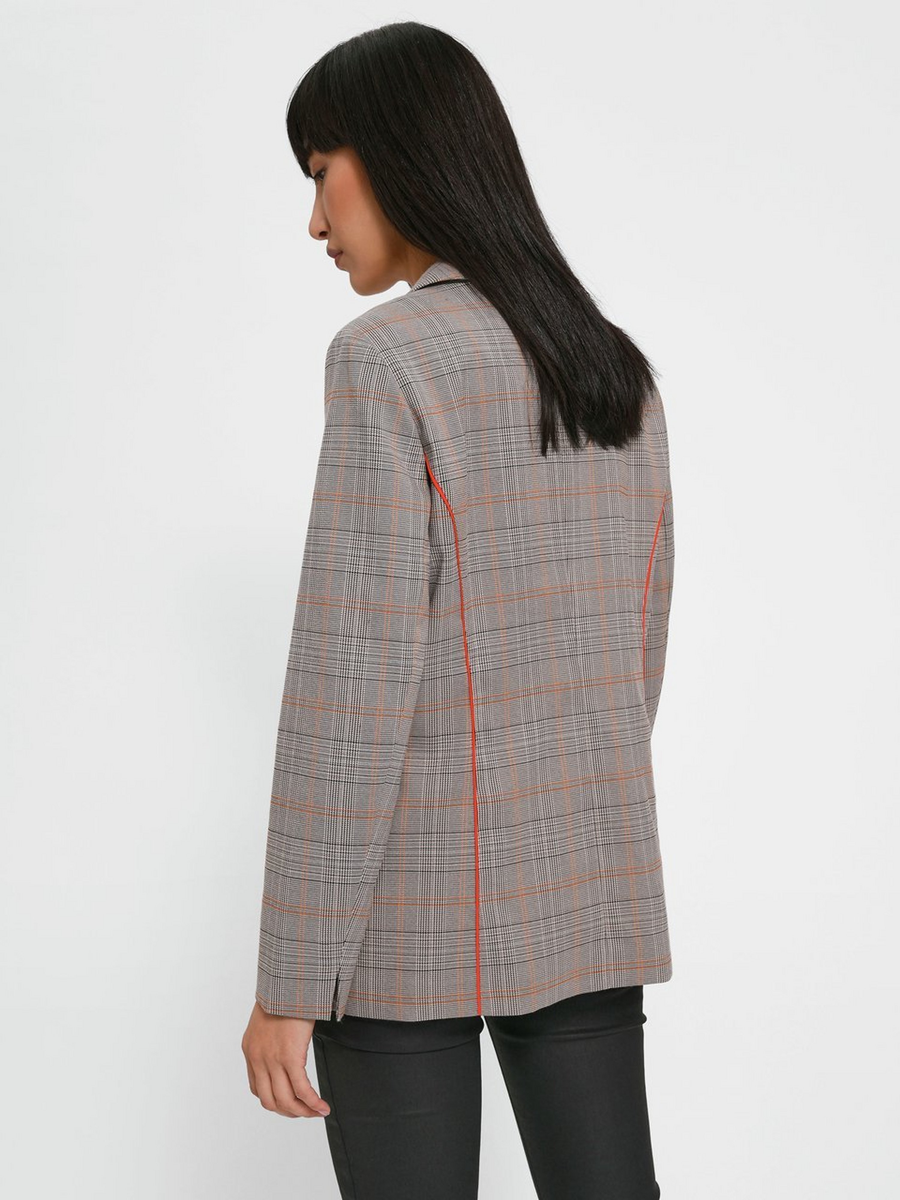 Langer Karo-Blazer