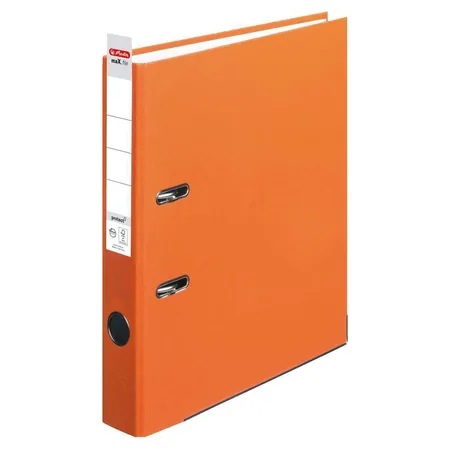 Herlitz Ordner PP A4 5cm FSC-Mix maXfile protect orange