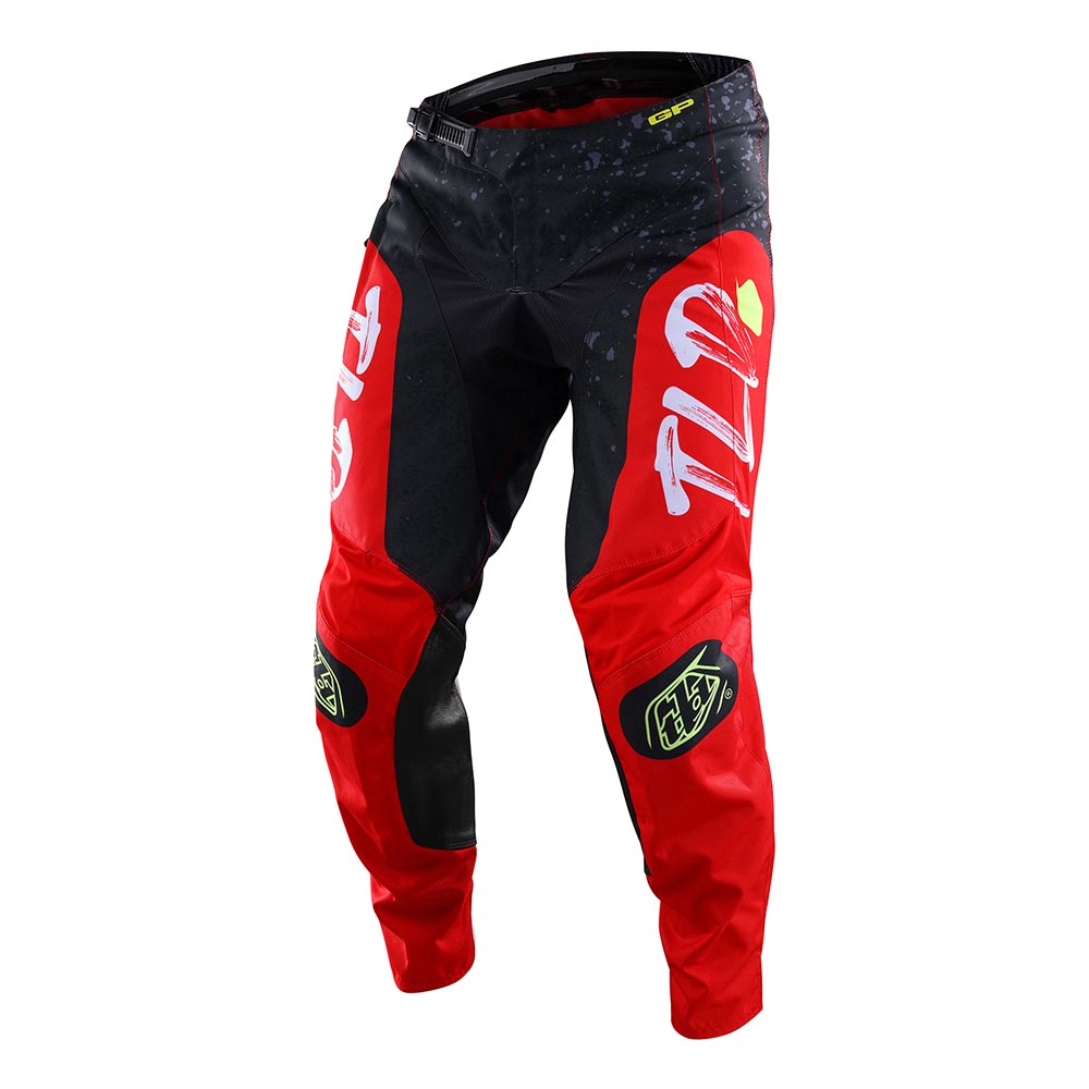 Troy Lee Designs - Pantalon GP Pro Partical Noir / Rouge fluo / Blanc