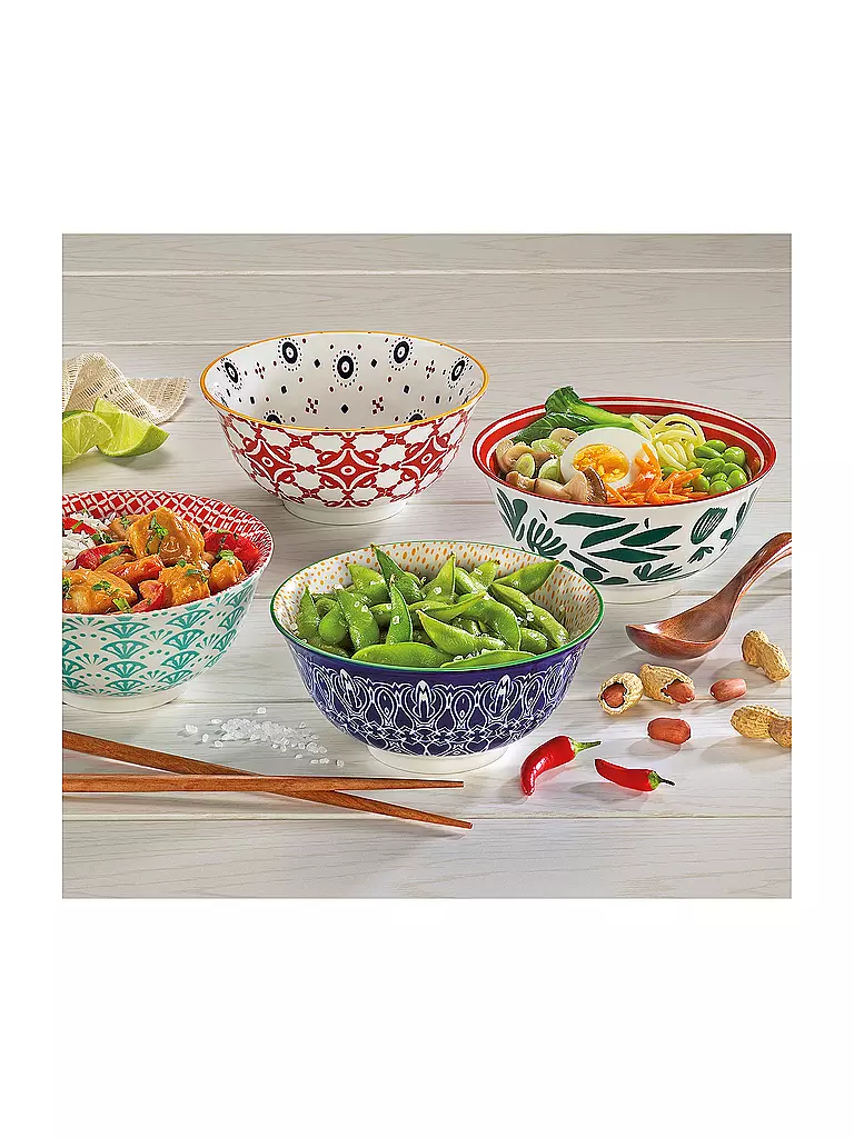 CILIO Dessertschale - Bowl AMICI 15,5cm Blätter bunt