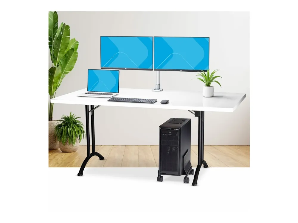 StarTech.com Computer Tower Cart Rolling CPU Caddy w/ Wheels, Adjustable - Vogn med hjul - for personal computer - stål - sort