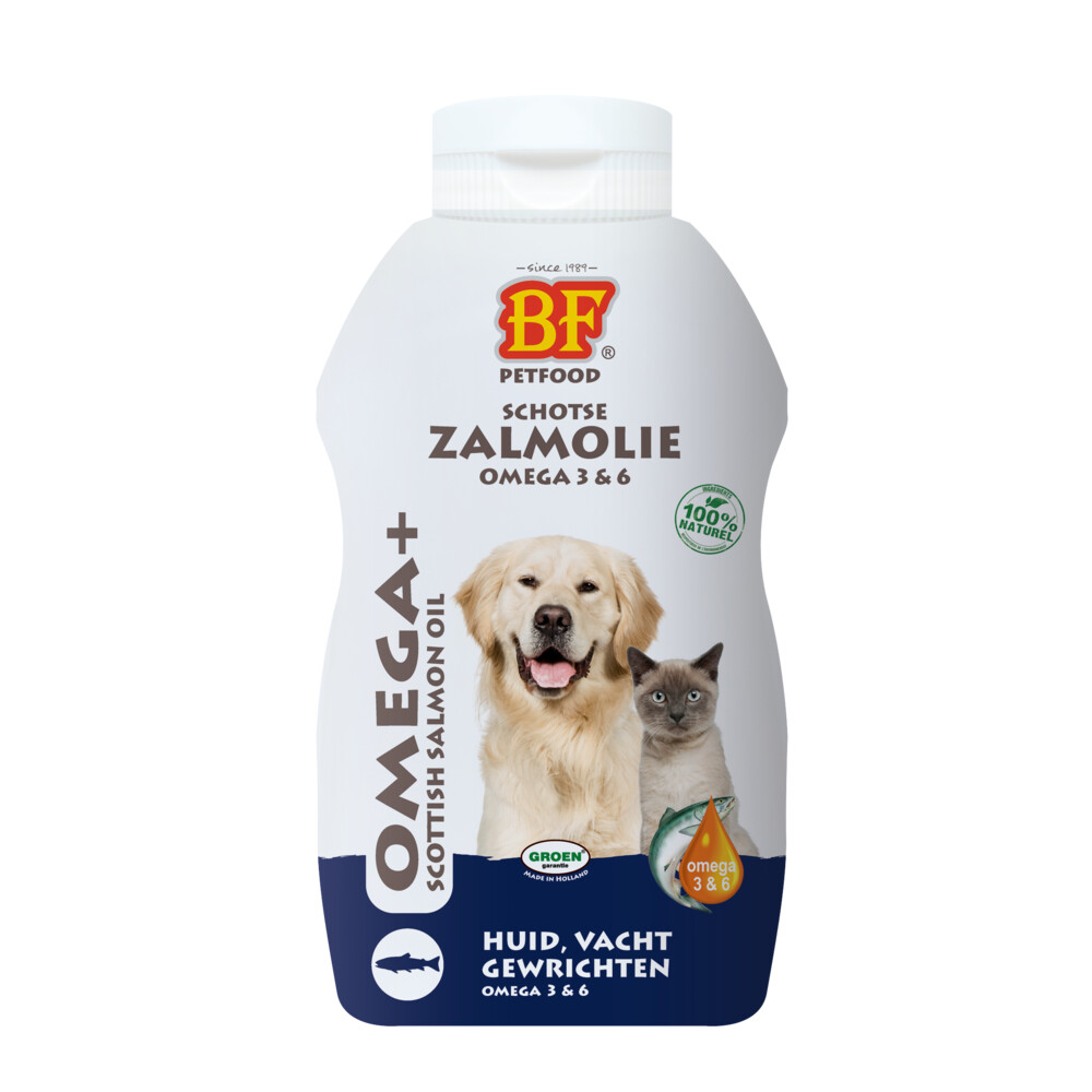 BF Petfood Vloeibaar Schapenvet met Zalmolie Huid, Vacht en Gewrichten250 ml