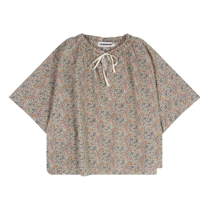 Tangerine Blouse Fleurie | Vert kaki