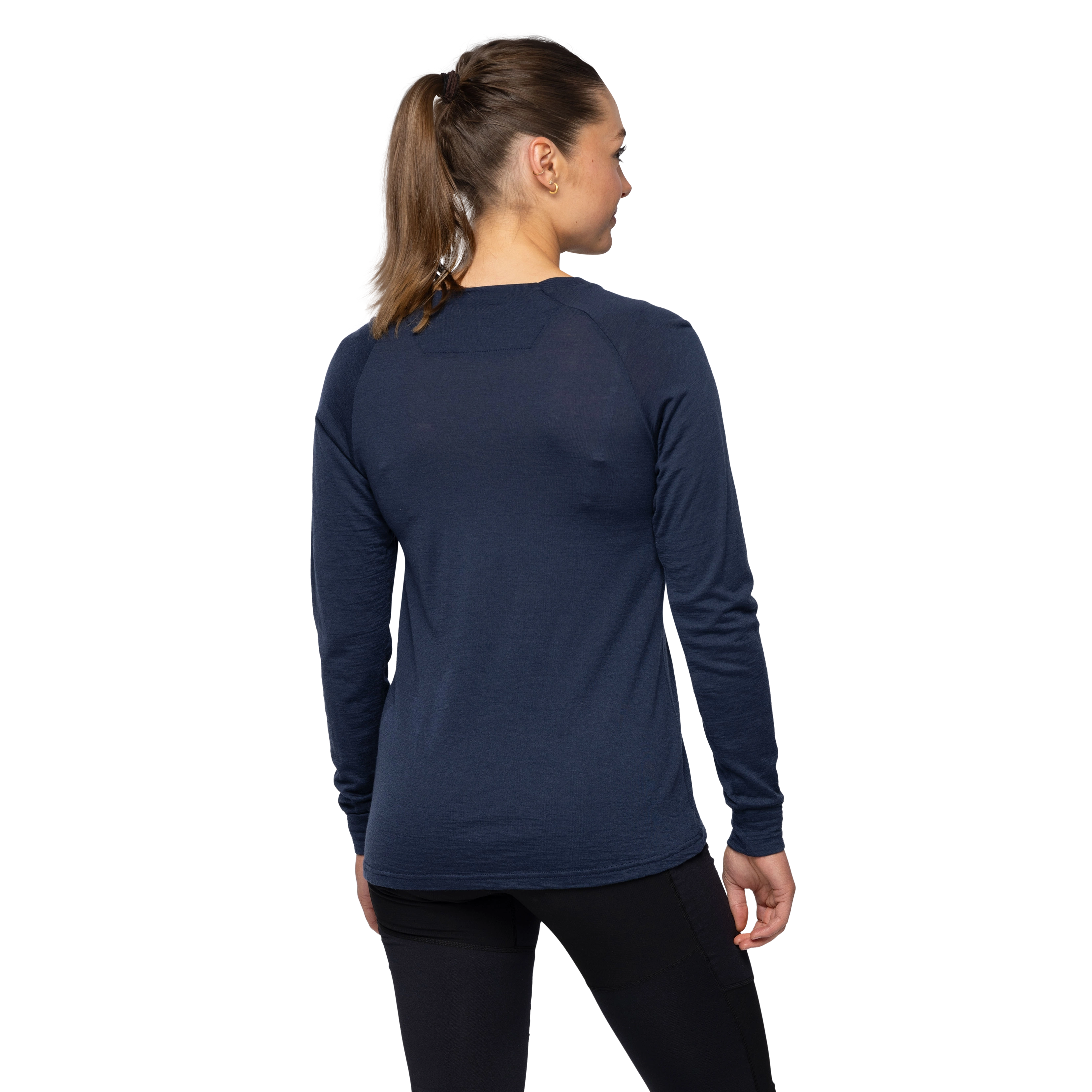 Lysebu Wool Henley Women Navy Blue