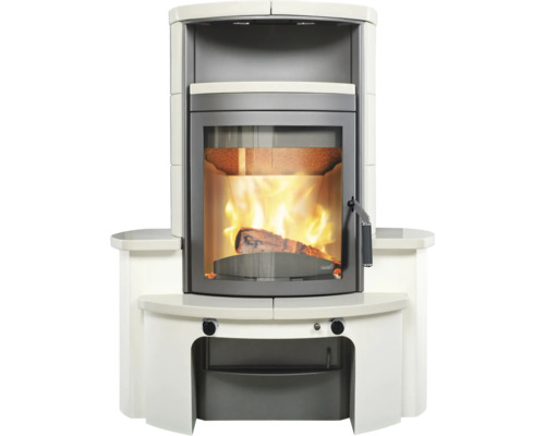 Hark Avenso GT ECOplus keramische haardset, wit, 6 kW