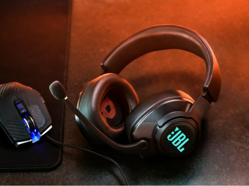 JBL Headset Quantum 400 Schwarz USB-Over-Ear-Gaming-Headset mit Game-/Chat-Balanceregelung