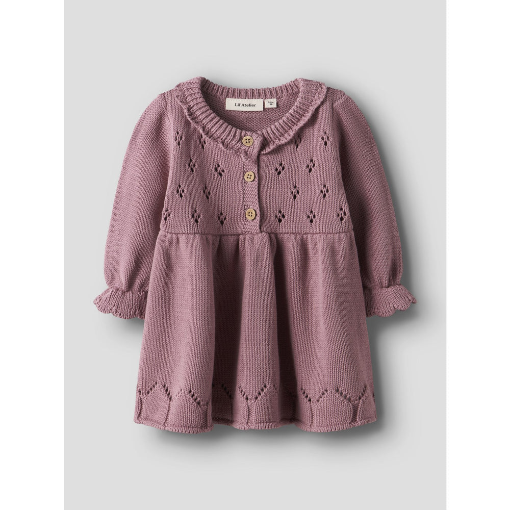 Køb Lil'Atelier Nostalgia Rose Nbframla Lia Ls Strik Kjole Lil