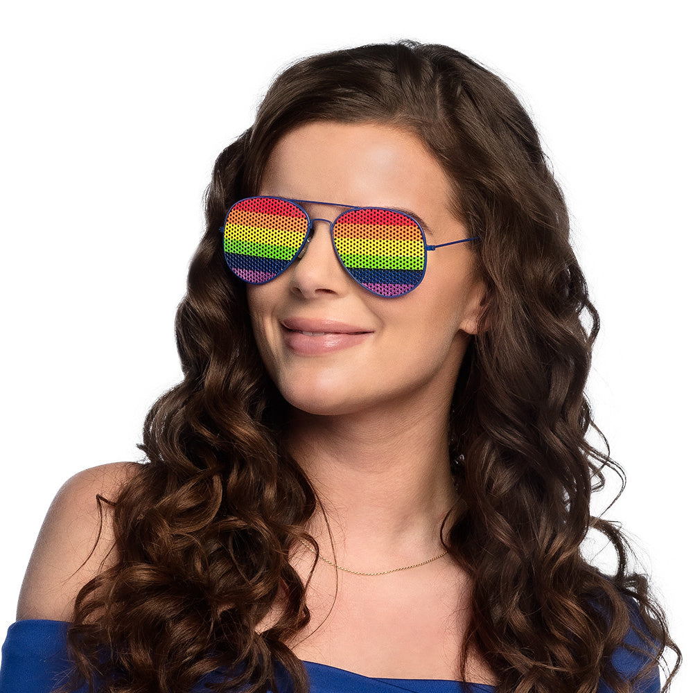 Regenboog bril Rock
