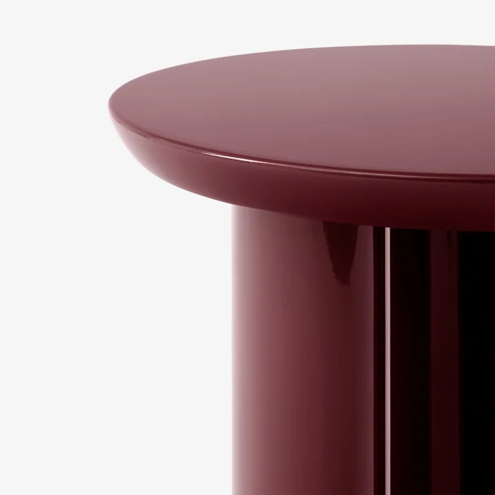 &Tradition - Tung Table JA3, Ø 38 x 48 cm, burgundy red