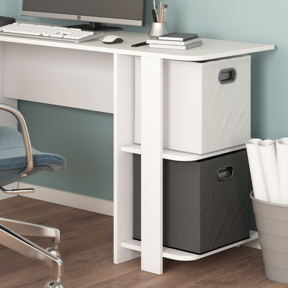 Vicco Eckschreibtisch Schreibtisch Bürotisch Nikita 140x140cm weiß Computertisch