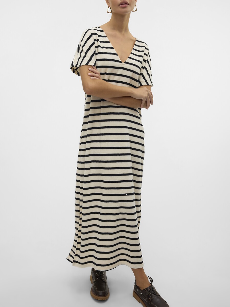VERO MODA<br>Vestido longo listrado