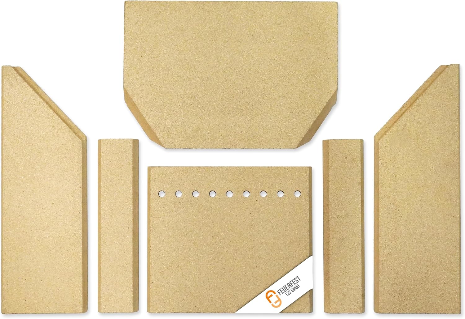 Feuerraumauskleidung - Passend für Fireplace Agra** & weitere Kaminöfen Modelle inkl. Modellübersicht - für Verschiedene Kamin & Ofenmodelle - Kaminofenauskleidung aus Vermiculite - passgenau &