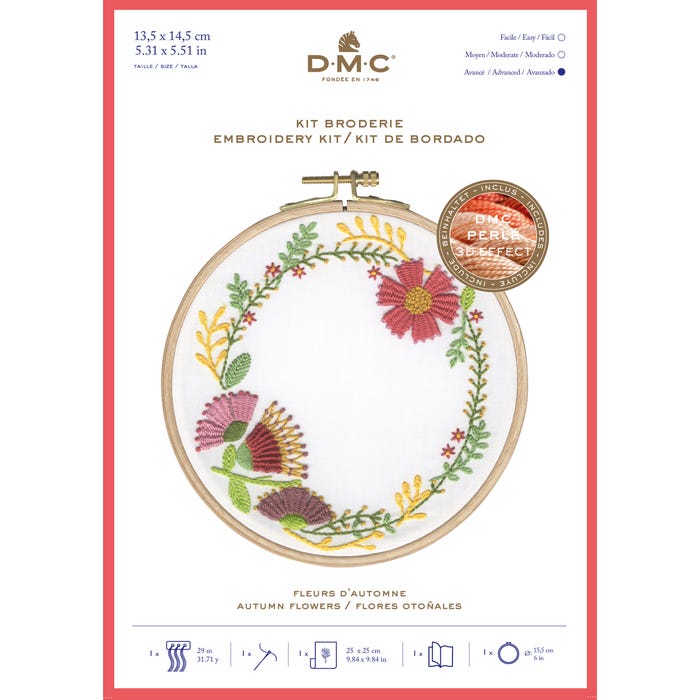 DMC-Borduurpakket met bloemen