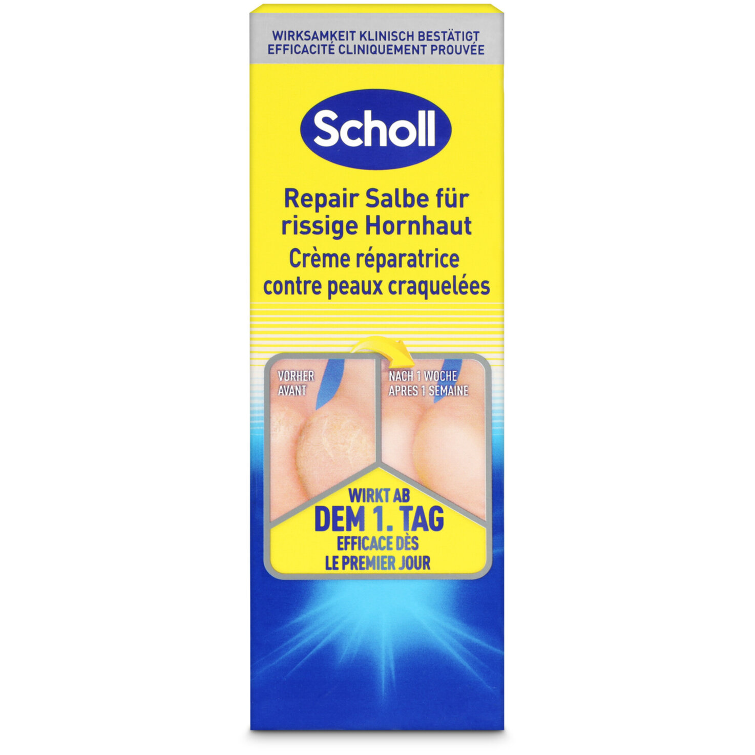 Scholl Repair Salbe für rissige Hornhaut Active Repair K+