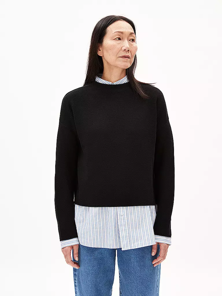 ARMEDANGELS Pullover MERINAA schwarz