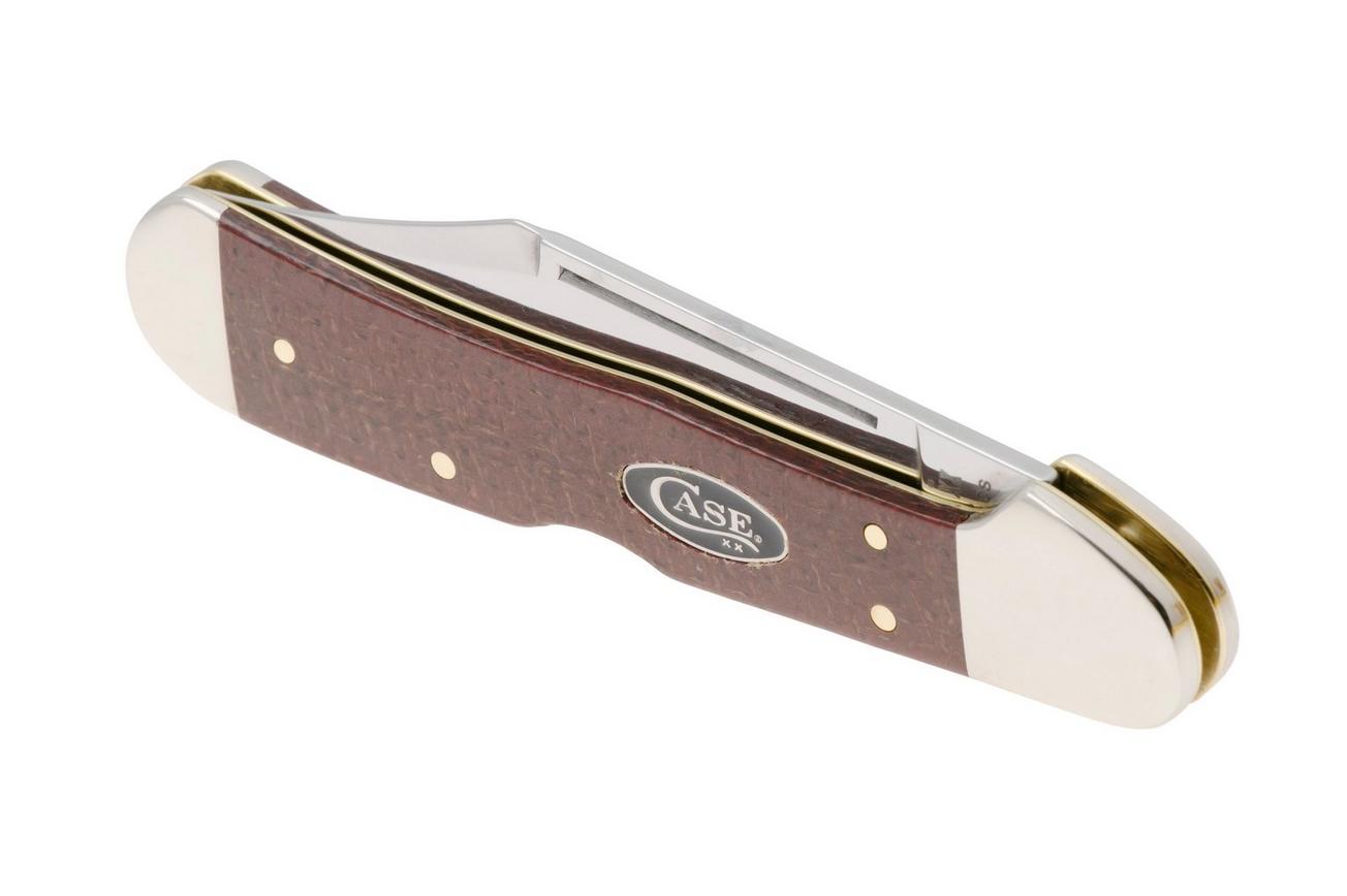Case CopperLock Smooth Dark Red Burlap Micarta, 12275, 101549L CS zakmes