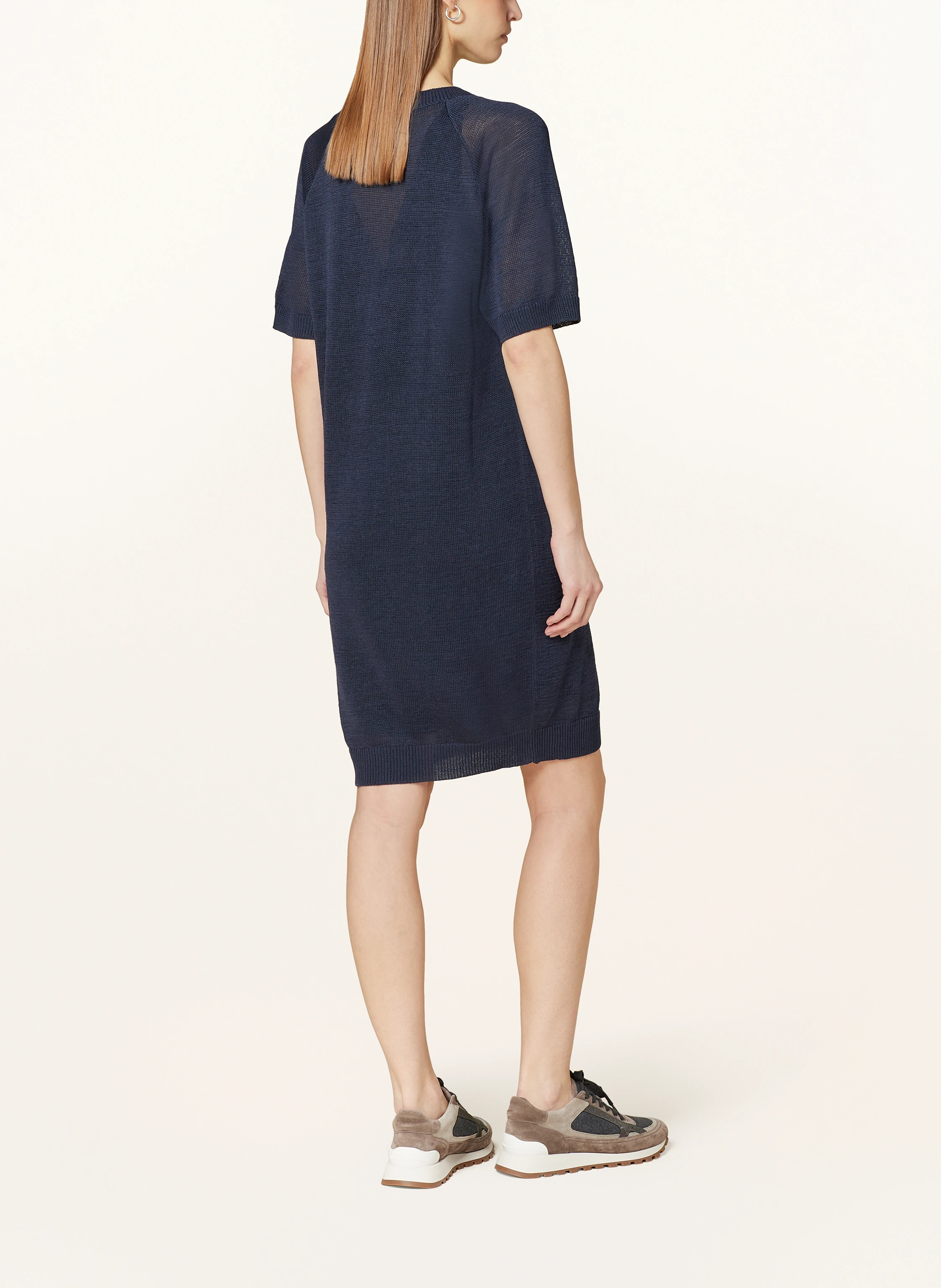 BRUNELLO CUCINELLI Strickkleid mit Schmuckperlen