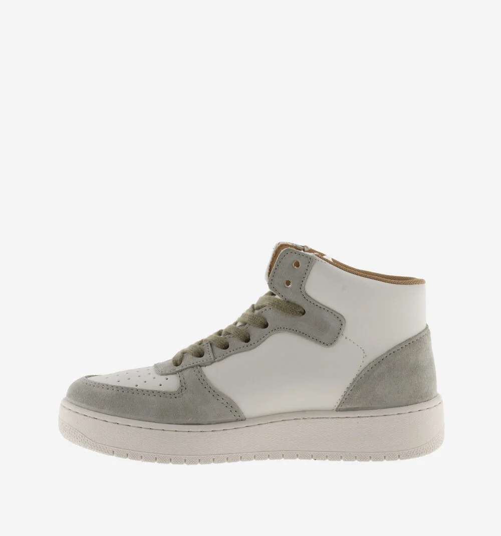 MADRID SPLIT LEATHER & METAL MID BOOTKAKI