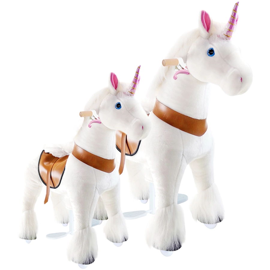 PonyCycle® Weißes Einhorn mit Bremse - groß