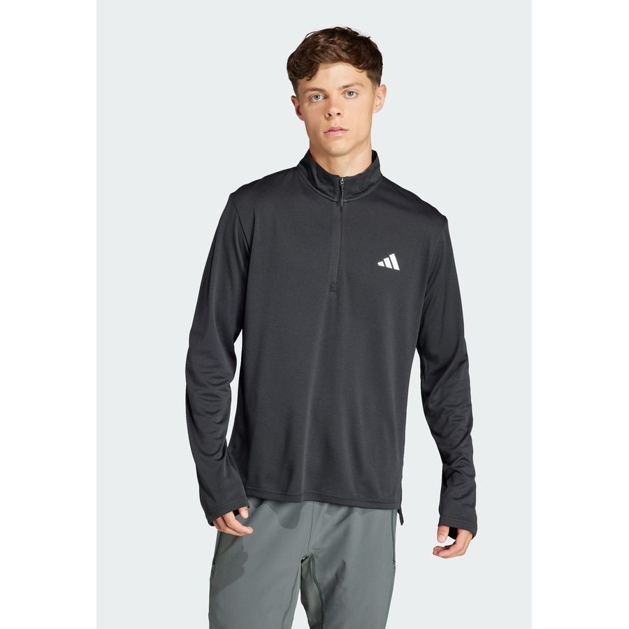 Adidas T-shirt de training à manches longues et zip 1/4 Train Essentials