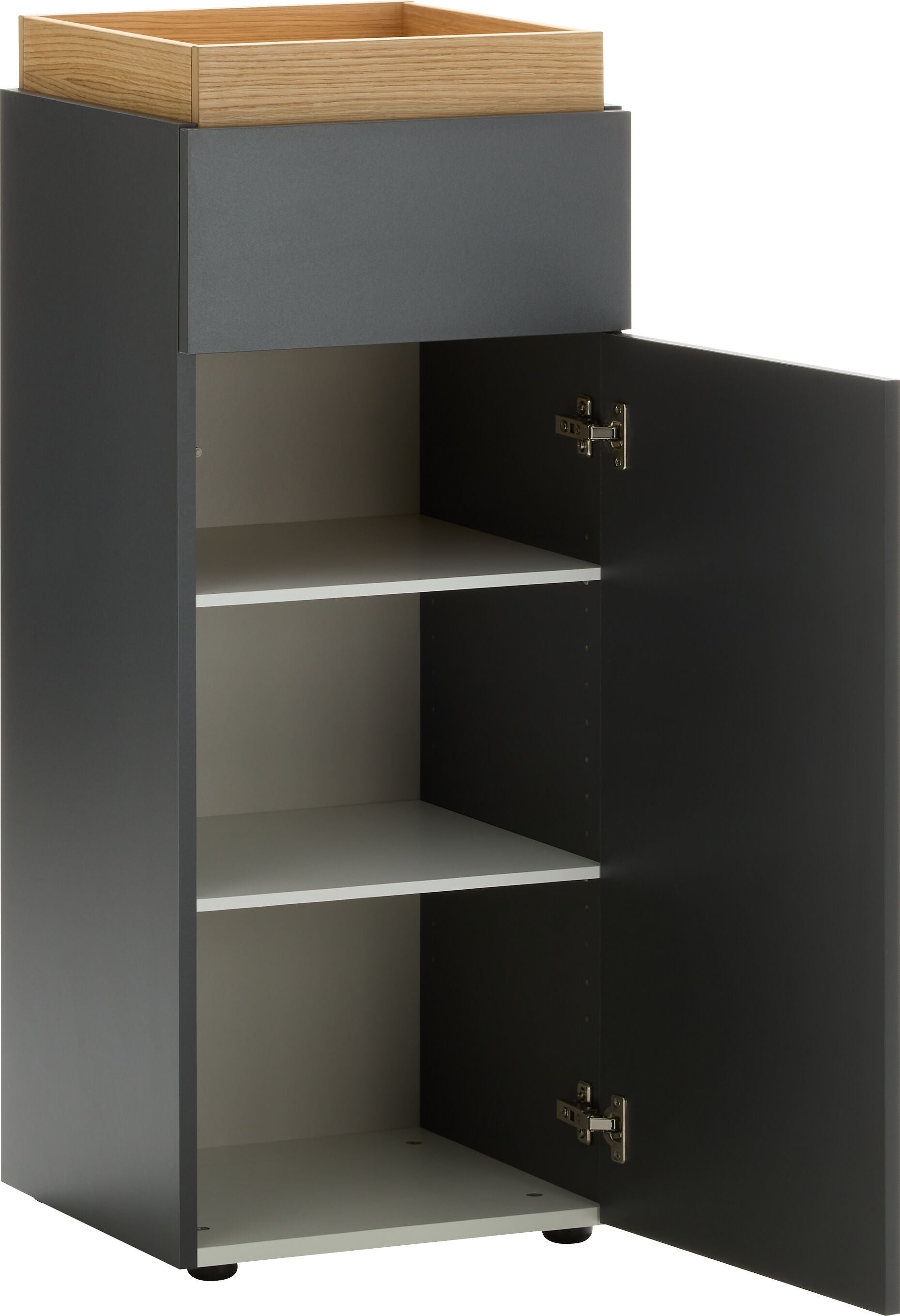 RAKKEL II Schuhschrank - Anthrazit / B: 41.6 cm x T: 41.6 cm x H: 104.2 cm