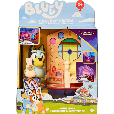 Bluey 3-i-1 natlampe, lygte og døgnviser